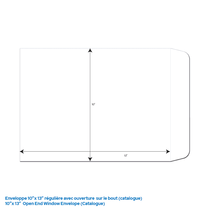 Dimensions enveloppe 10 x 13
